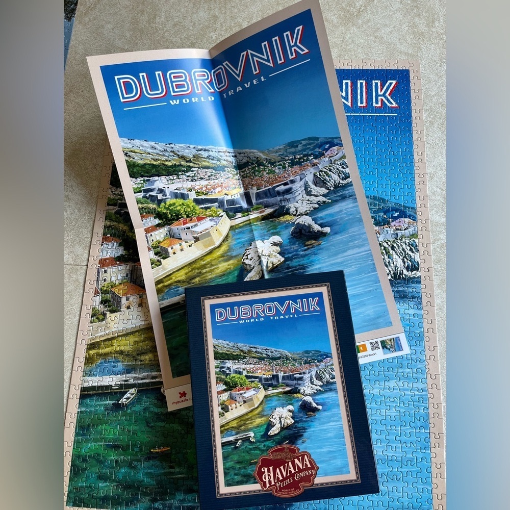 Dubrovnik Croatia World Travel Jigsaw Puzzle 1000 Pieces EUC